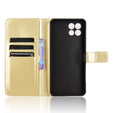Cu clapetă pentru T Phone 2 5G, Crazy Horse Wallet, de aur