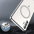 Carcasă de protecție pentru camera foto pentru Samsung Galaxy Note 10+ Plus, CamShield MagSafe, transparent / argintiu