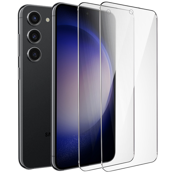 2x sticlă călită pentru Samsung Galaxy S23+ Plus, ERBORD 9H Hard Glass pe ecran