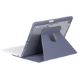 Husă pentru tastatură pentru iPad 11" 2025 A16 (11 gen.) / iPad 10.9" 2022 (10 gen.), Rotary 360° Leather, violet