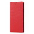 Husă din piele pentru Samsung Galaxy S23 Plus, ERBORD Grain Leather, roșu