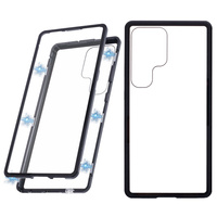 Husa pentru Samsung Galaxy S25 Ultra, Magnetic Dual Glass, negru