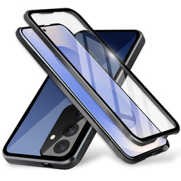 Husa pentru Samsung Galaxy S25+ Plus, Magnetic Dual Glass, negru