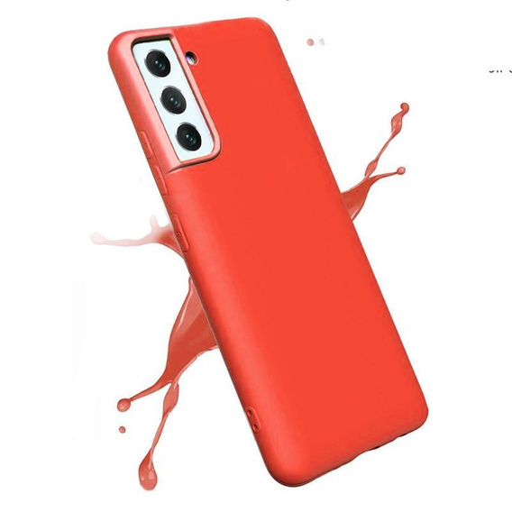 Husa pentru Samsung Galaxy S21+ Plus, Silicone Lite, roșu
