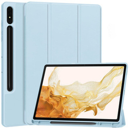 Husă pentru Samsung Galaxy Tab S10+ Plus, Smartcase cu spațiu pentru stylus, albastru