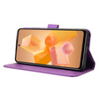 Cu clapetă pentru Infinix Hot 40i, Wallet Smart Magnet, violet