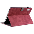 Huse pentru Lenovo Tab M9, Wallet Pen Slot, roșu