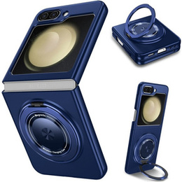 Husă GKK pentru Galaxy Z Flip 5 5G, Colțuri Dropproof MagSafe, transparent / violet