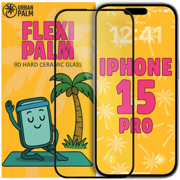Sticlă ceramică 9D Flexi Palm pentru iPhone 15 Pro