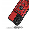 Husă blindată pentru Motorola Moto G15 / Motorola Moto G15 Power, CamShield Slide, roșu