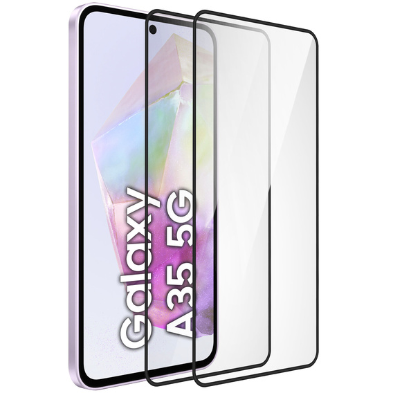 2x sticlă călită ERBORD 3D pentru Samsung Galaxy A35 5G pentru întregul display