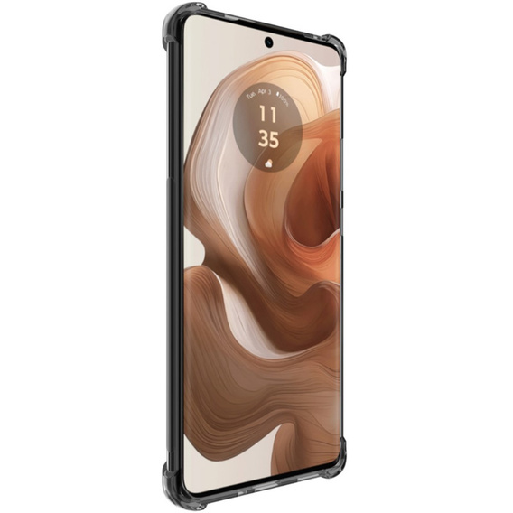 IMAK Huse pentru Motorola Edge 50 Ultra, Dropproof, transparent / negru