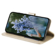 Cu clapetă pentru Samsung Galaxy A15, Mandala Flower, albastru + sticlă 9H 