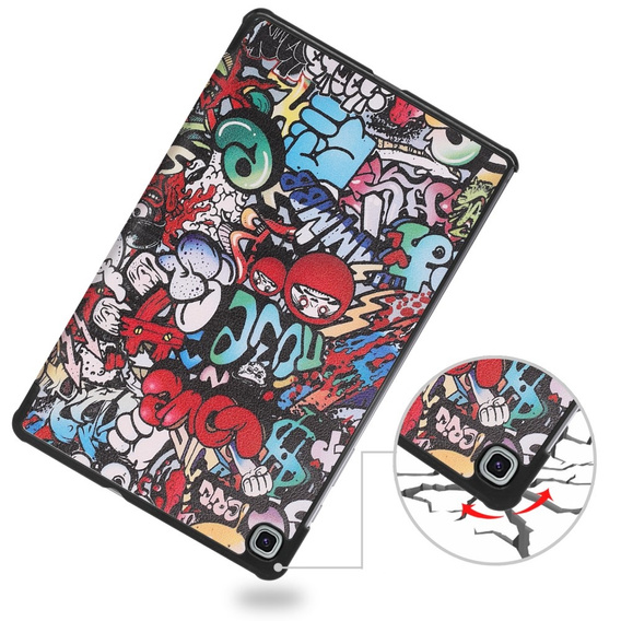 Husă pentru Samsung Galaxy Tab S6 Lite, Smartcase, graffiti