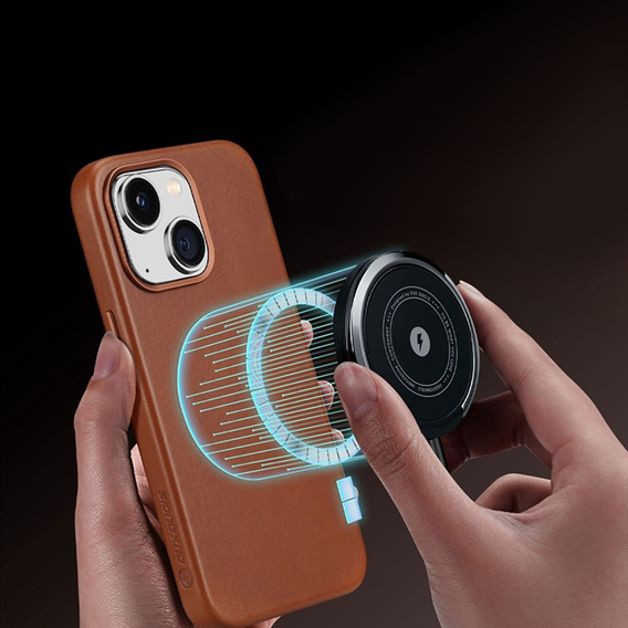 Huse pentru iPhone 14, Dux Ducis Max Naples, maro