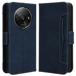 Cu clapetă pentru Xiaomi Redmi A3, Card Slot, albastru închis