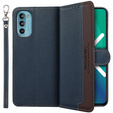 Husa cu clapetă pentru Motorola Moto G52 / G82 5G, KHAZNEH RFID, albastru