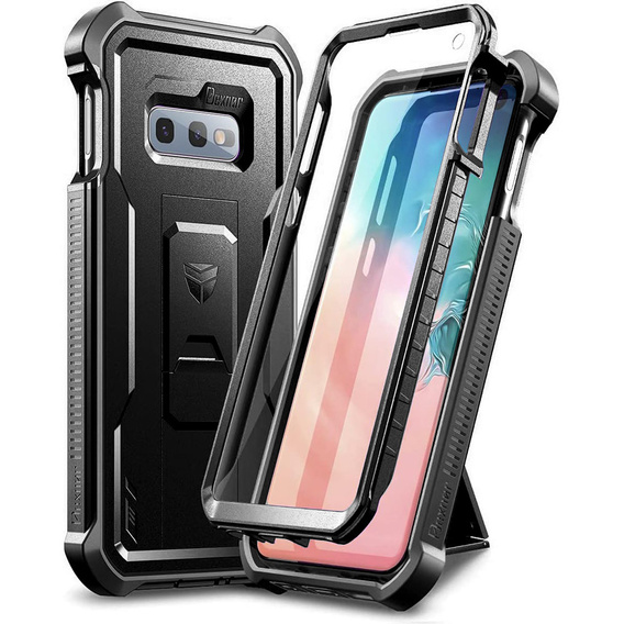 Husă blindată pentru Samsung Galaxy S10e, Dexnor Full Body, negru