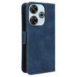 Cu clapetă pentru Xiaomi Redmi 13, Card Slot, albastru închis