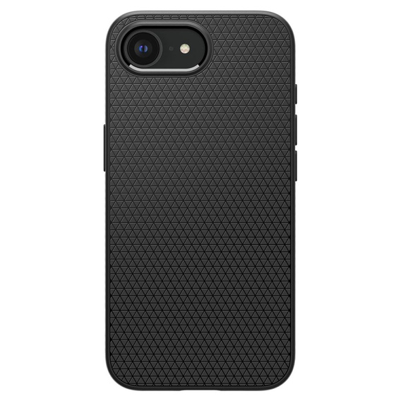 Carcasa Spigen pentru iPhone 16E, Liquid Air, negru + 9H Tempered Glass