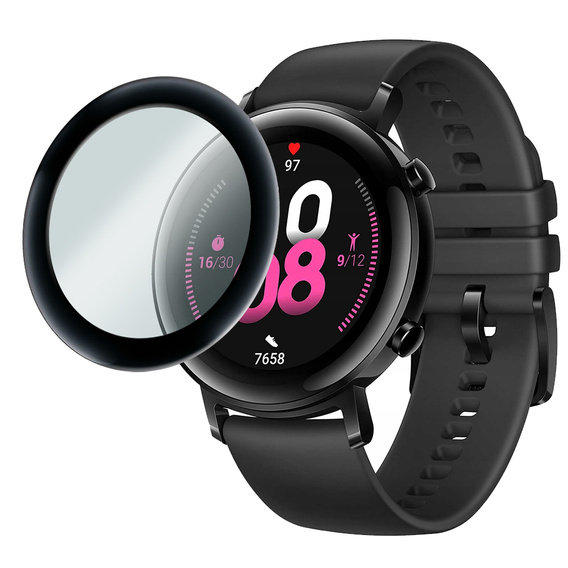 2x ERBORD Hybrid Glass pentru Huawei Watch GT 2 42MM