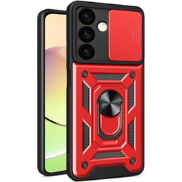 Husă blindată pentru Samsung Galaxy S24, CamShield Slide, roșu