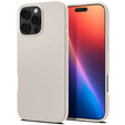 Carcasa Spigen pentru iPhone 16 Pro Max, Liquid Air, titan + 9H Tempered Glass