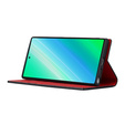 Husă din piele pentru Samsung Galaxy S23 Plus, ERBORD Grain Leather, roșu