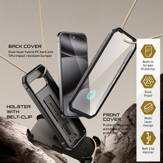 Supcase Unicorn Beetle Pro carcasă blindată clip-on pentru Google Pixel 10 Pro XL