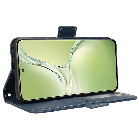 Cu clapetă pentru OnePlus Nord CE4 Lite, Card Slot, albastru închis