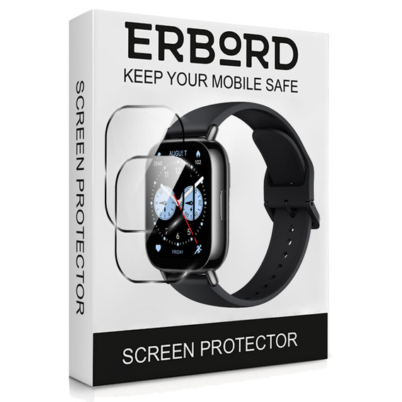 2x ERBORD Hybrid Glass pentru Xiaomi Redmi Watch 5 Lite