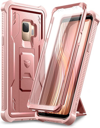 Husă blindată pentru Samsung Galaxy S9, Dexnor Full Body, roz