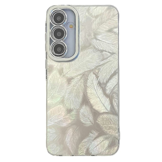 Carcasa pentru Samsung Galaxy A36 5G / A56 5G, Feather, de argint