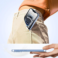 Husă pentru iPhone 16E, Electro MagSafe, albastru + Sticlă pentru ecran