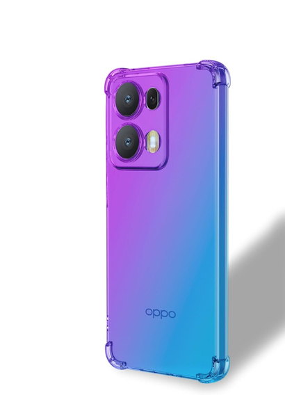 Husa pentru Oppo Reno 13 Pro, Gradient Dropproof, Violet / albastru