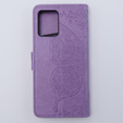 Cu clapetă pentru Motorola Moto G54 5G, Butterfly, violet