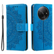 Cu clapetă pentru Xiaomi Redmi A3, Mandala, albastru