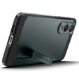 Carcasa Spigen pentru Samsung Galaxy A36 5G, Tough Armor Mag MagSafe, negru + 9H Tempered Glass