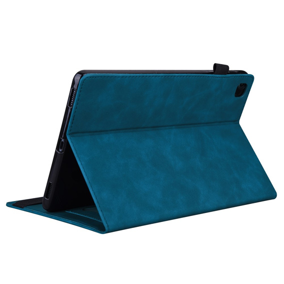 Husă pentru Samsung Galaxy Tab A9+, Classic, cu spațiu pentru stylus, albastru
