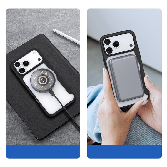 Husă Dux Ducis pentru iPhone 17 Pro, Skin X Pro, cu clapetă, pentru MagSafe, negru