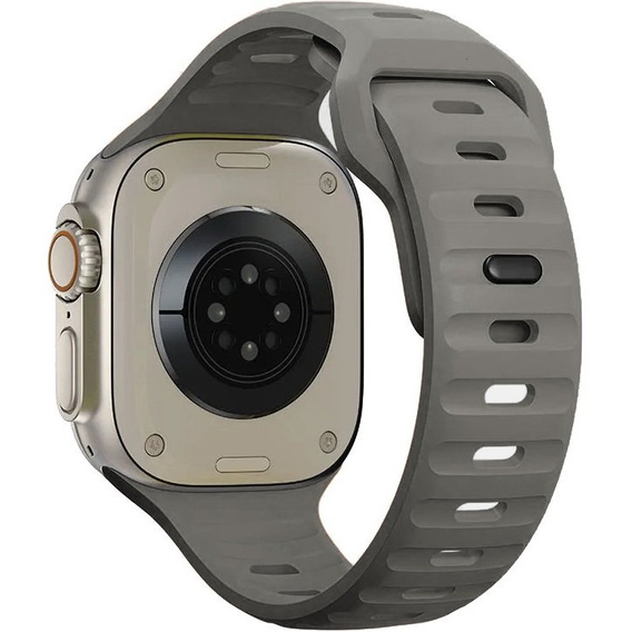 Pasek Silikonowy do Apple Watch 1/2/3/4/5/6/7/8/SE/ULTRA 42/44/45/49MM, Ciemnoszary