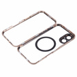 Carcasa Magnetic Dual Glass MagSafe pentru iPhone 16, de aur