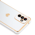 Husă pentru Samsung Galaxy A15 4G / 5G, Electro heart, alb + Sticlă ceramică Full Glue