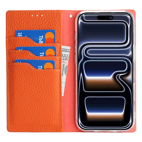 Husă cu capac rabatabil Litchi Skin Grain pentru iPhone 17 Pro Max