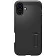 Carcasa Spigen pentru iPhone 16 Plus, Tough Armor Mag MagSafe, negru + 9H Tempered Glass