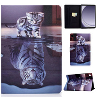 Huse pentru Samsung Galaxy Tab A9 X110 / X115, cat and tiger