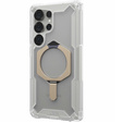 Carcasă Urban Armor Gear pentru Galaxy S25 Ultra, Plasma XTE MagSafe Kickstand, transparent / gri