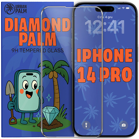 Sticlă temperată Diamond Palm pentru iPhone 14 Pro