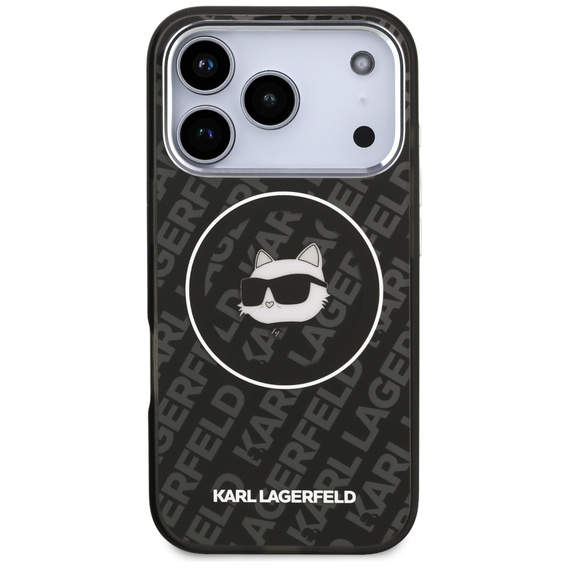 Husă MagSafe cu logo Karl Lagerfeld IML Choupette Head pentru iPhone 17 Pro Max