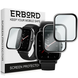 2x ERBORD Hybrid Glass pentru Amazfit GTS 2e